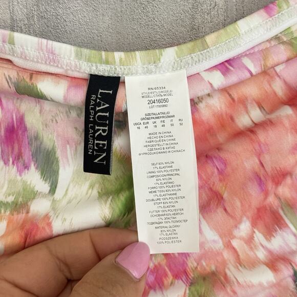 Lauren Ralph Lauren Hipster Bikini Bottom Womens Size 16 Floral Swim Pool NWT - Picture 7 of 13